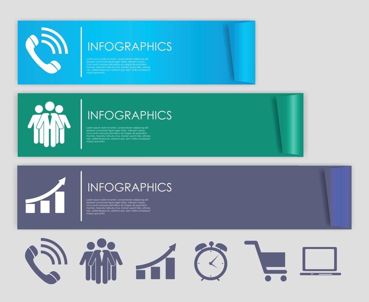 infografiska mallar för affärsvektorillustration. vektor