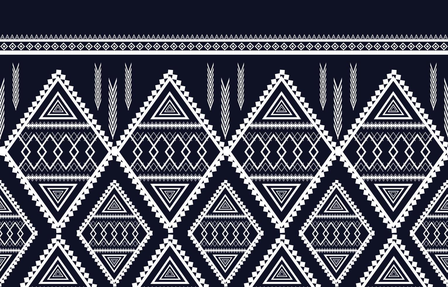 ethnische abstrakte geometrische Musterdesigns für Hintergründe oder Tapeten, Teppiche, Batik, traditionelle Textilien, native Muster. Vektor-Illustration vektor