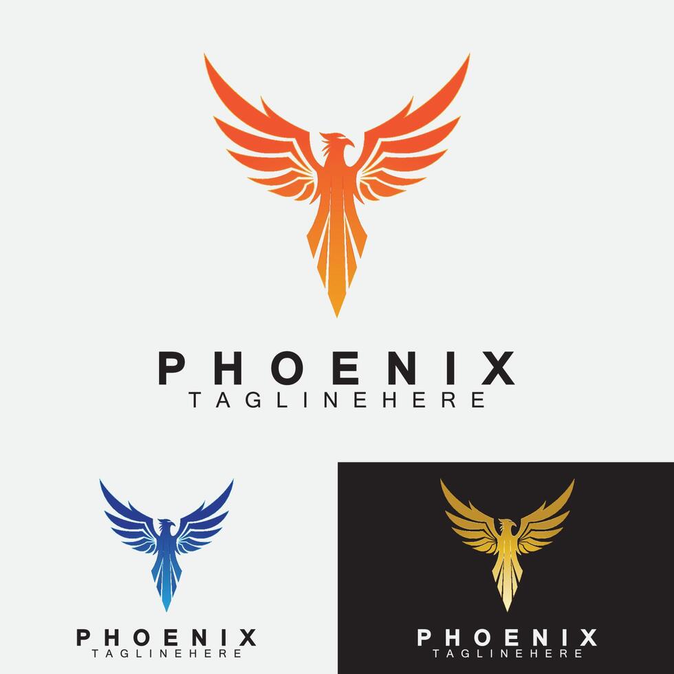 phoenix logotyp vektor illustration formgivningsmall