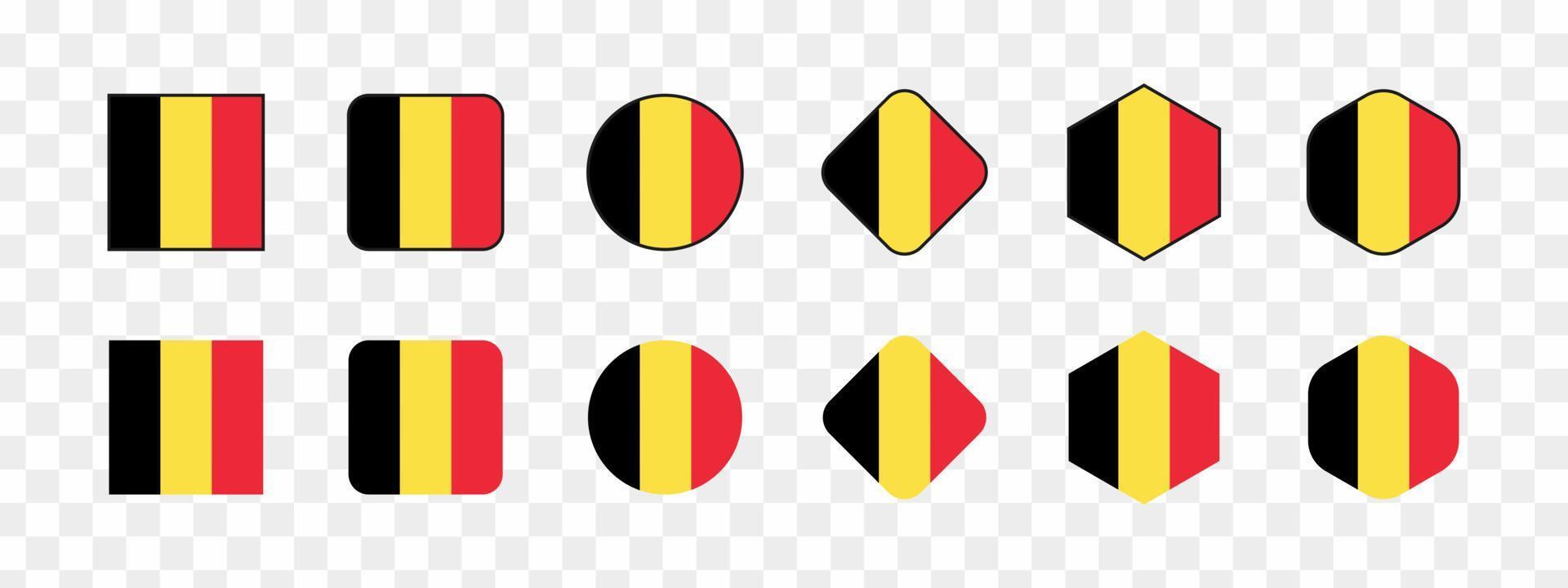 Vektor-Belgien-Flagge, Illustration der belgischen Flagge, Bild der belgischen Flagge, Bild der belgischen Flagge, Vektorillustration vektor