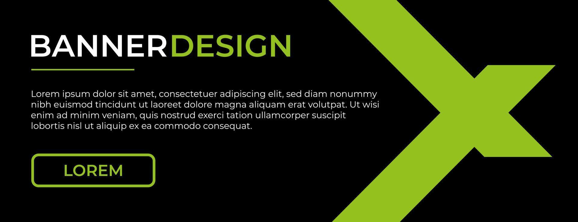 banner mall design. webb banner eller annonser banner design med grön färg vektor