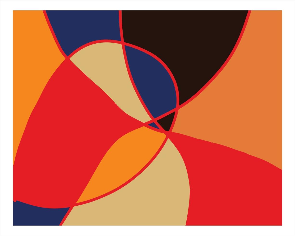 trendiger Hintergrund mit abstrakten und dynamischen Formelementen in mehreren Farben. farbige abstrakte Kompositionen für kreative Gestaltungsideen. vektor