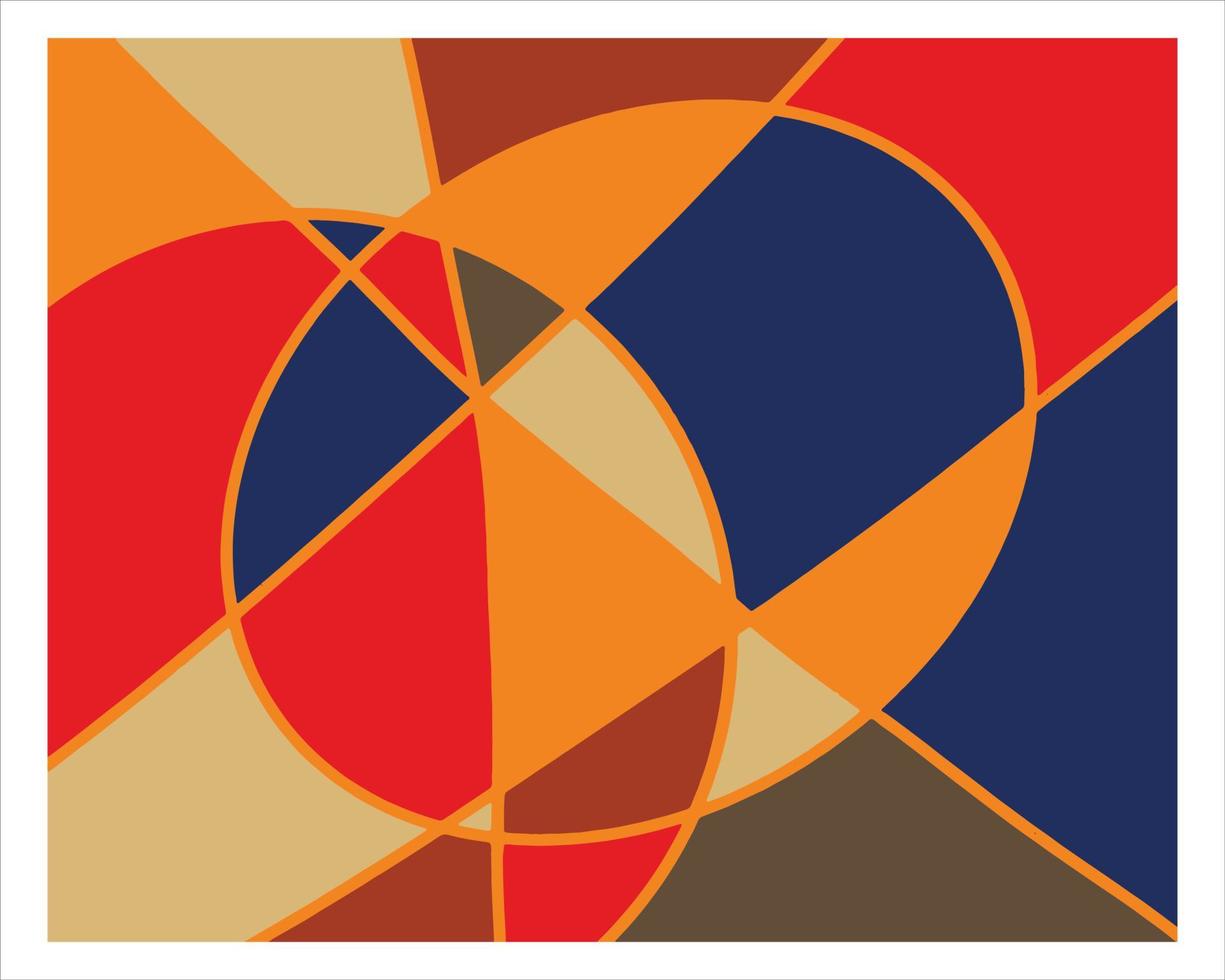 trendiger Hintergrund mit abstrakten und dynamischen Formelementen in mehreren Farben. farbige abstrakte Kompositionen für kreative Gestaltungsideen. vektor