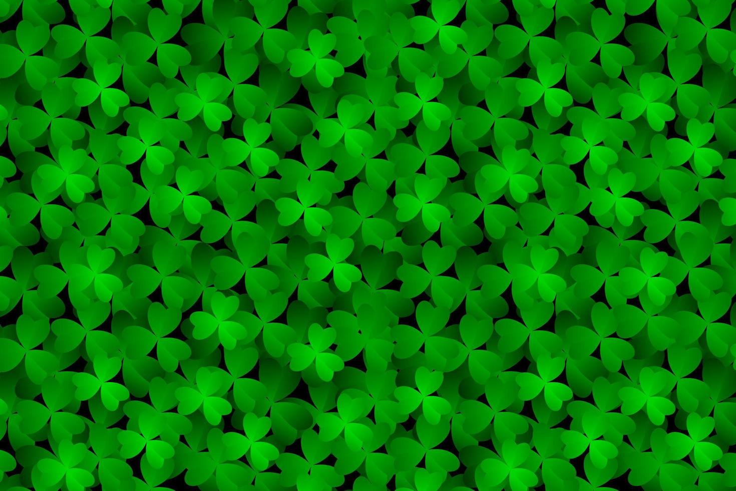 Kleeblätter Hintergrund. geeignet für St. Patrick's Day, Naturkonzept und andere vektor