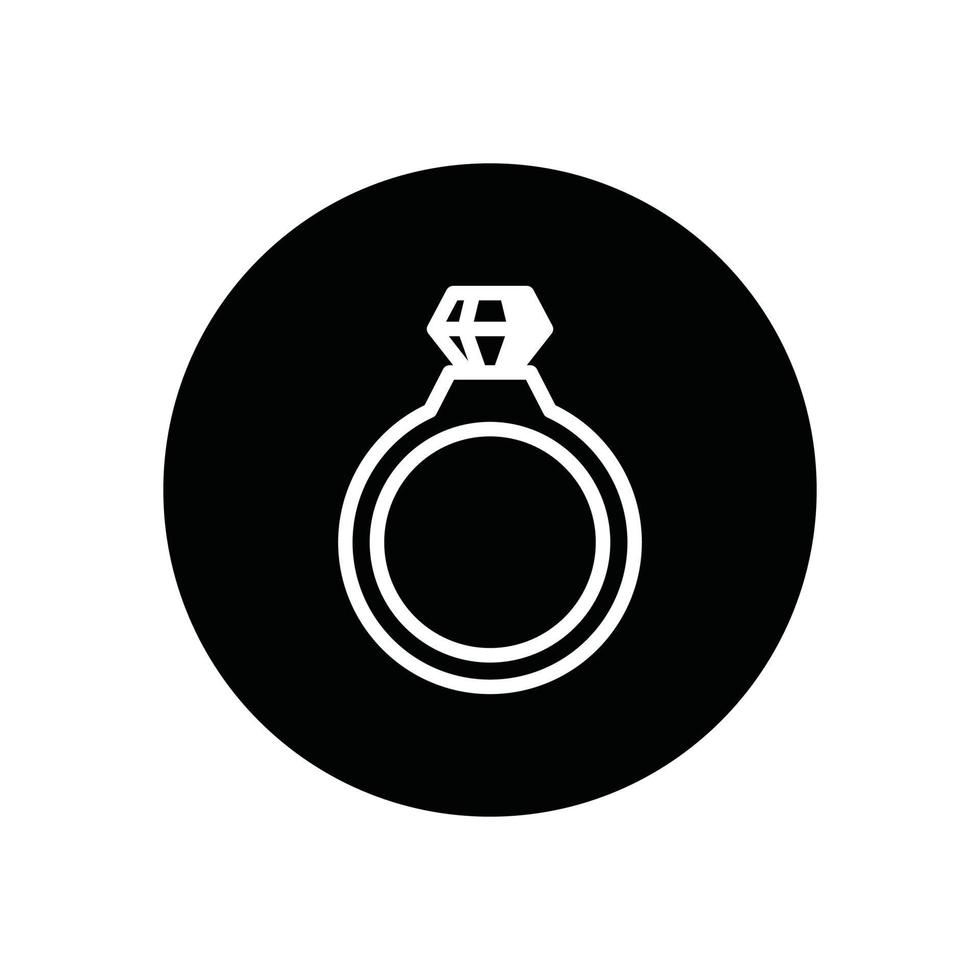 Ring-Glyphe-Symbol vektor