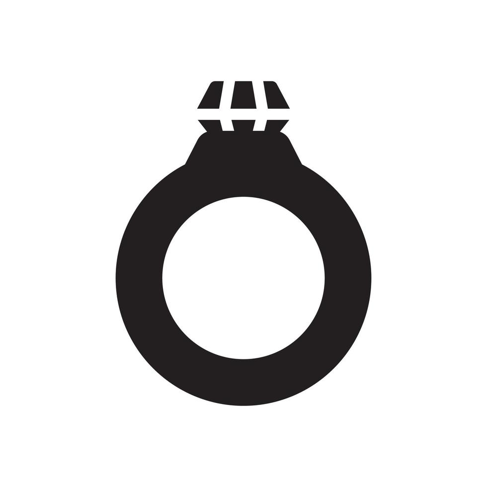 Ring-Glyphe-Symbol vektor