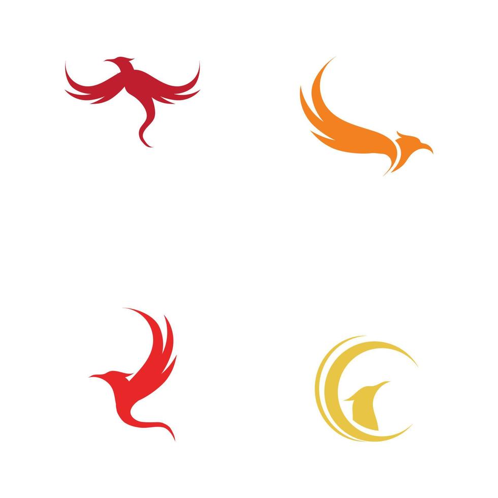 phoenix logotyp design vektor illustration