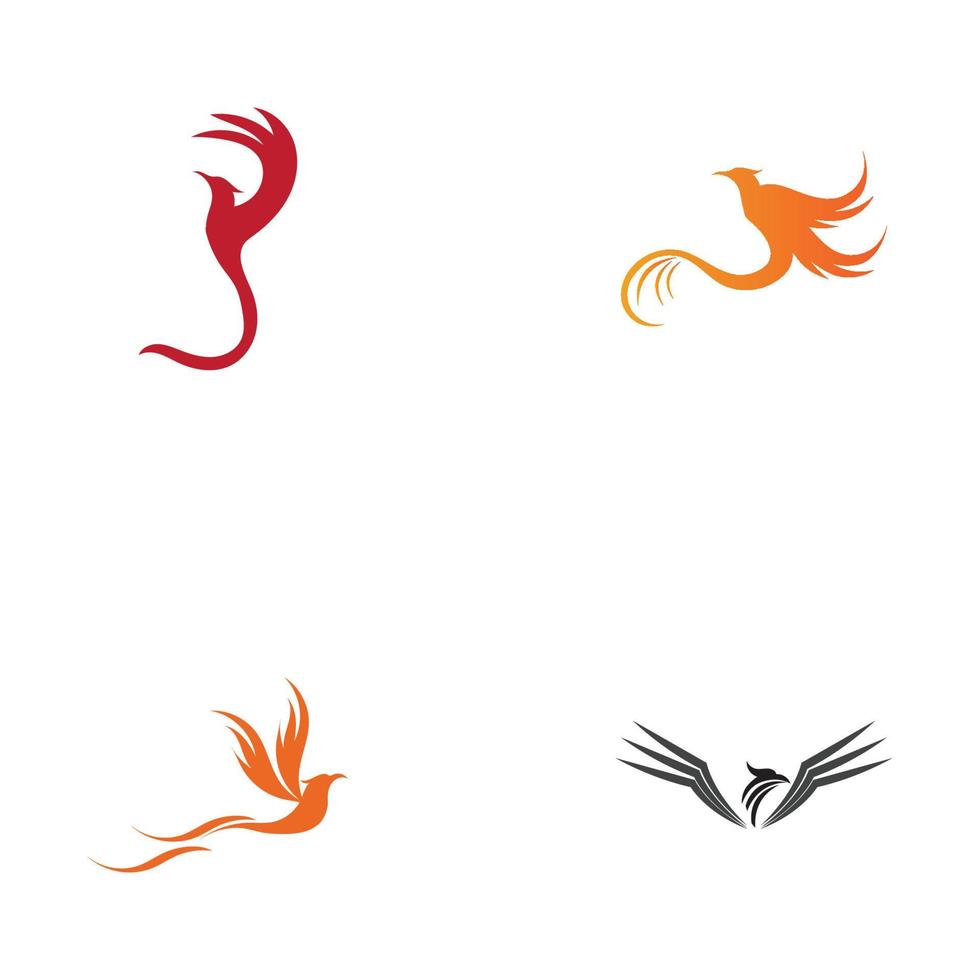 phoenix logotyp design vektor illustration