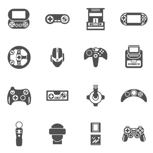 Videospiel-Icons Set vektor