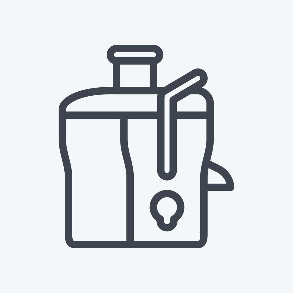 ikon juice maker - linjestil - enkel illustration, redigerbar linje vektor