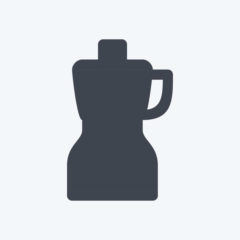 ikon matberedare - glyfstil - enkel illustration, redigerbar linje vektor