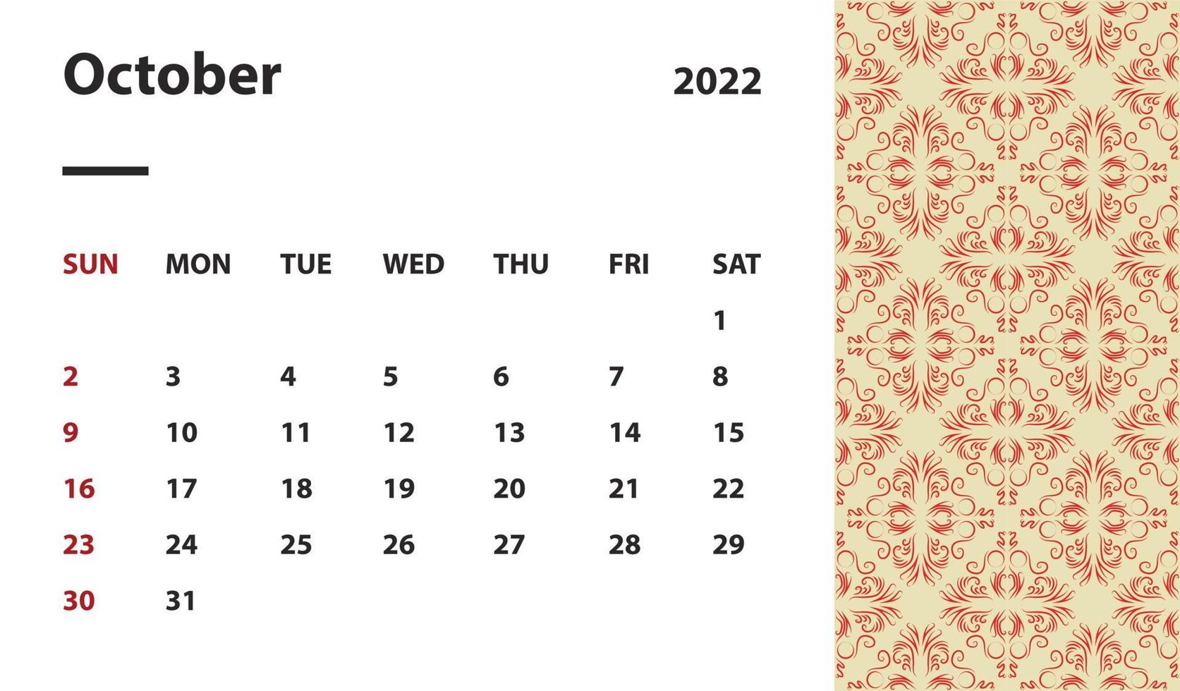 hintergrund tapete layout kalender büro zeit tagebuch 2022 neujahr vorlage icon logo muster tag monat stil tagebuch flach design element schwarz vintage business saison nummer datum sonntag element weiß vektor