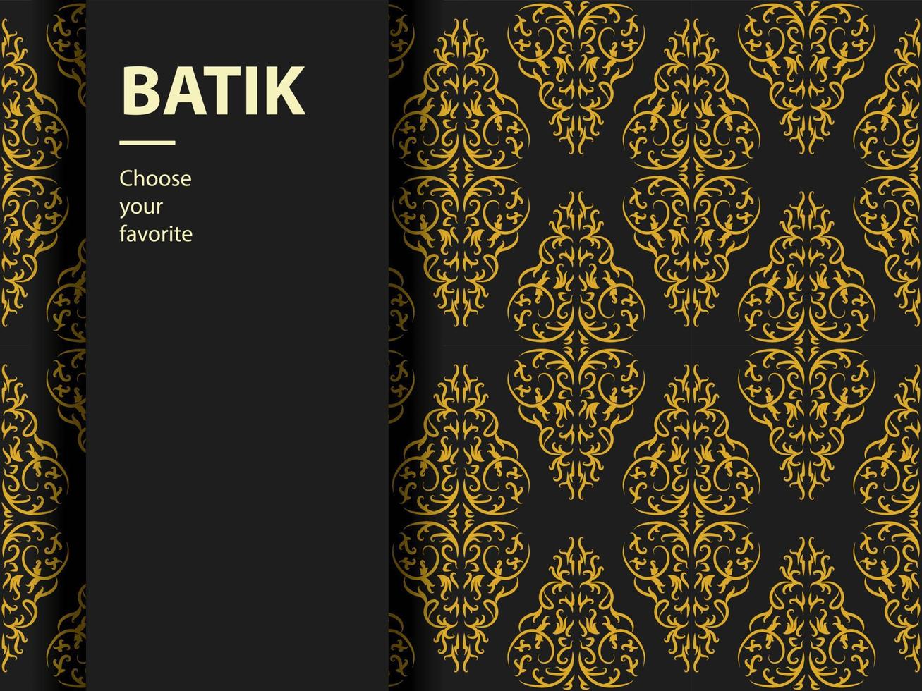 Batikmuster traditionelles Indonesien Motiv Java Kultur Kulisse Hintergrund Tapete Geometrie Farbe nahtlose Vorlage Papier Mode kreative Vintage Design Textur Stoff künstlerisch asiatische Form ethnisch vektor