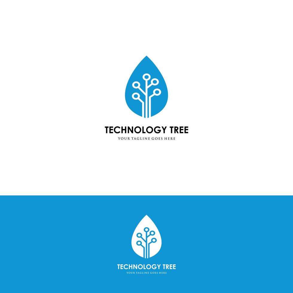 teknologi, natur, trådlöst, internet, nätverk, teknik vektor logotyp mall