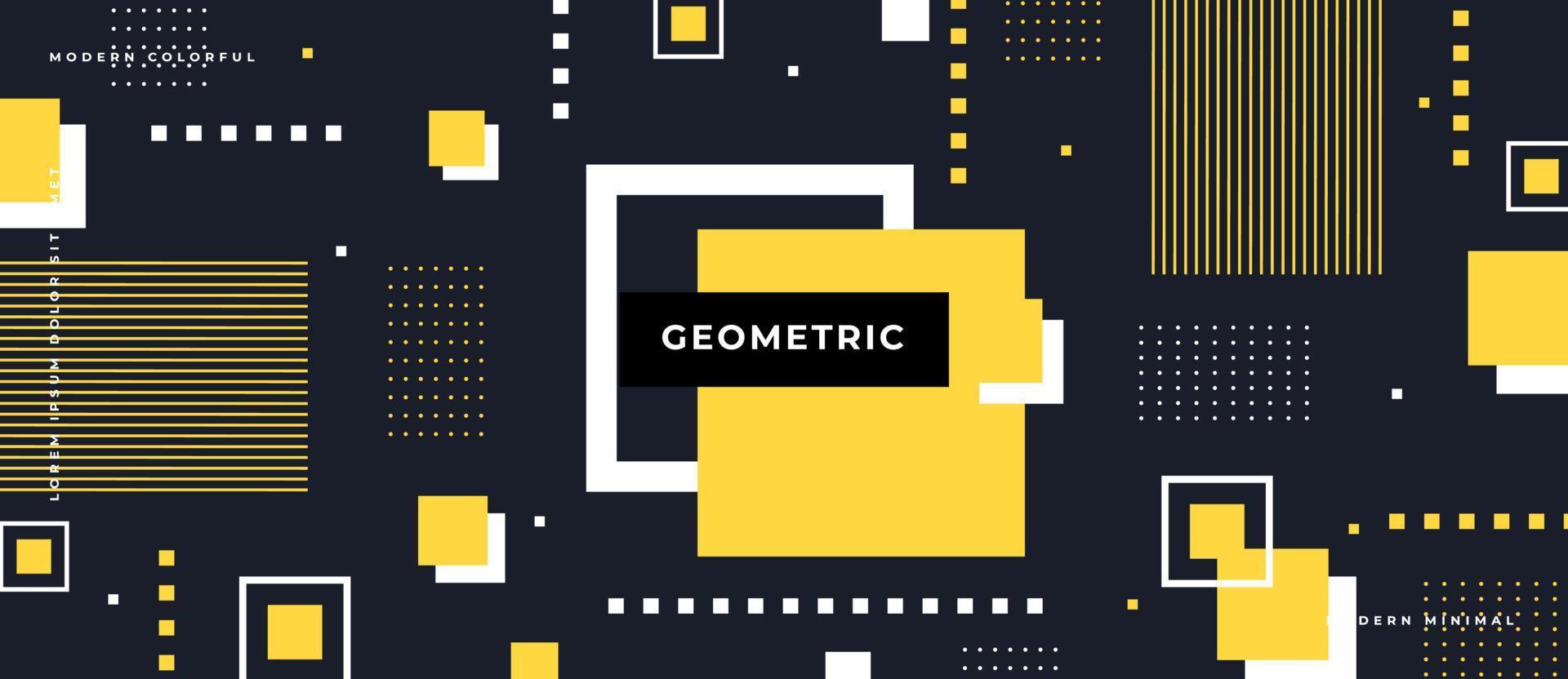 flache Bauhaus oder Memphis geometrische Formen und Komposition. Retro-Elemente, geometrisches Muster auf grauem Hintergrund. vektor