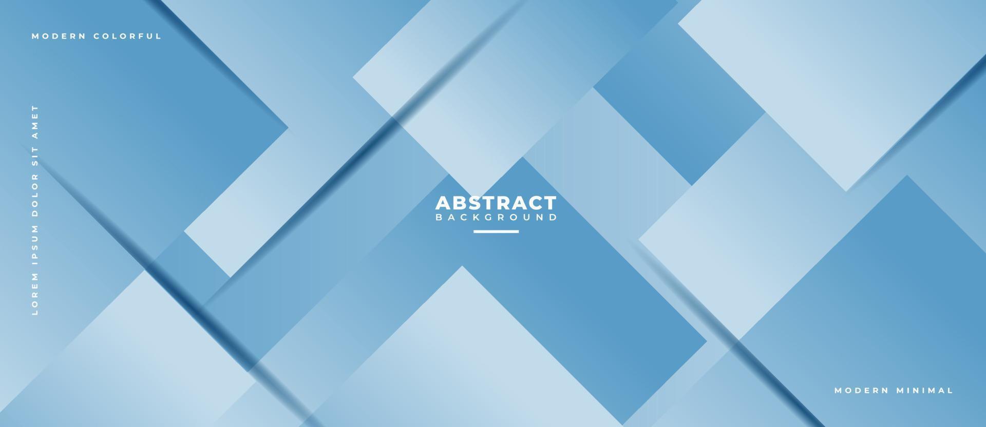 blauer Hintergrund mit abstraktem Kastenrechteck, modernes Element der Streifenlinie geometrischer Formen. vektor