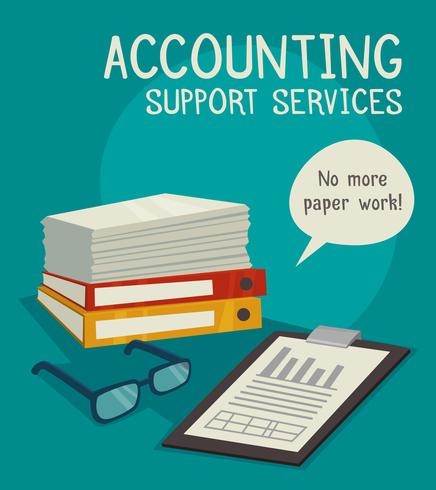 Accounting Support Services-Konzept vektor