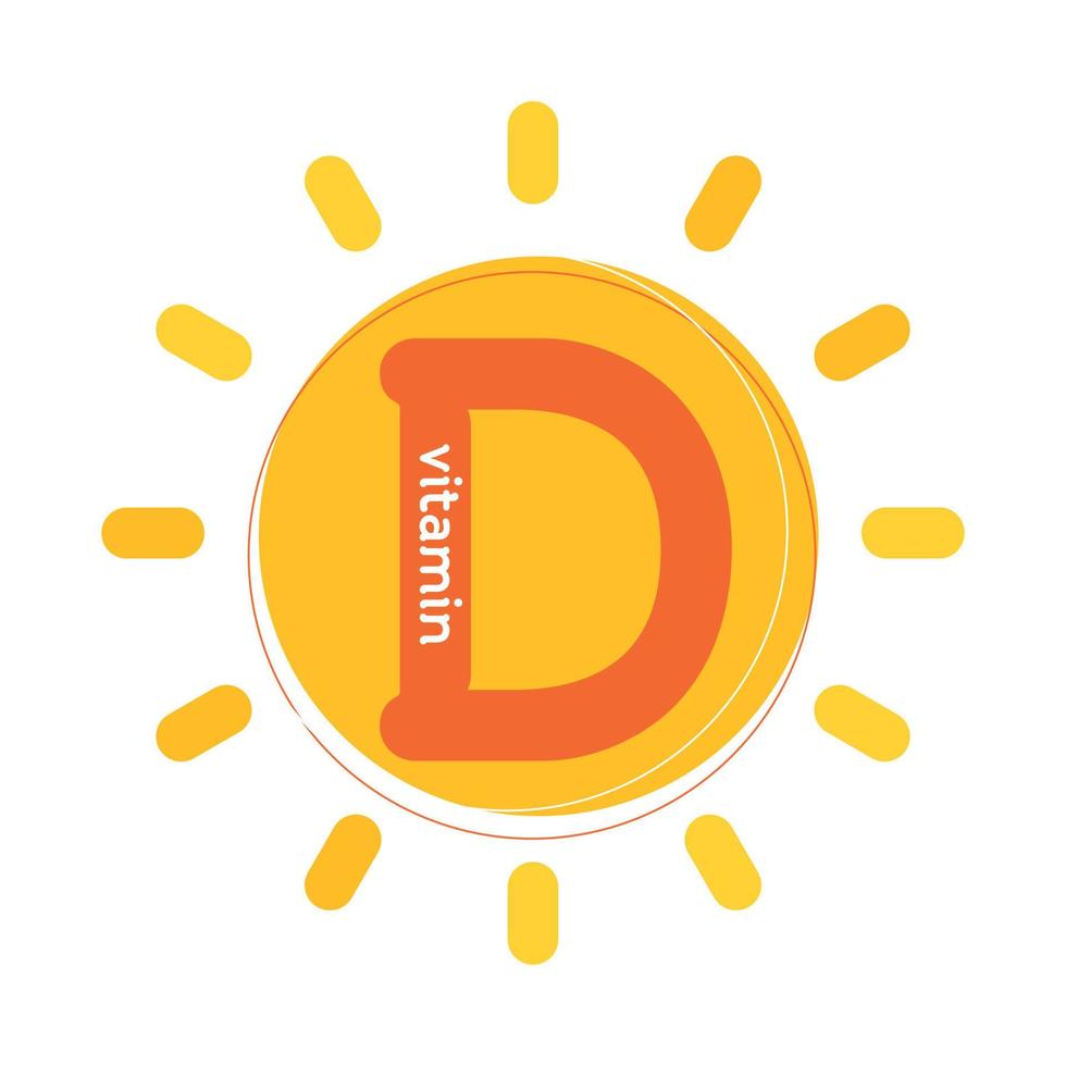 vitamin d sol ikon logotyp samling set, kropp kolekalciferol. gyllene droppe vitamin komplex droppe. medicinsk för heath vektorillustration vektor