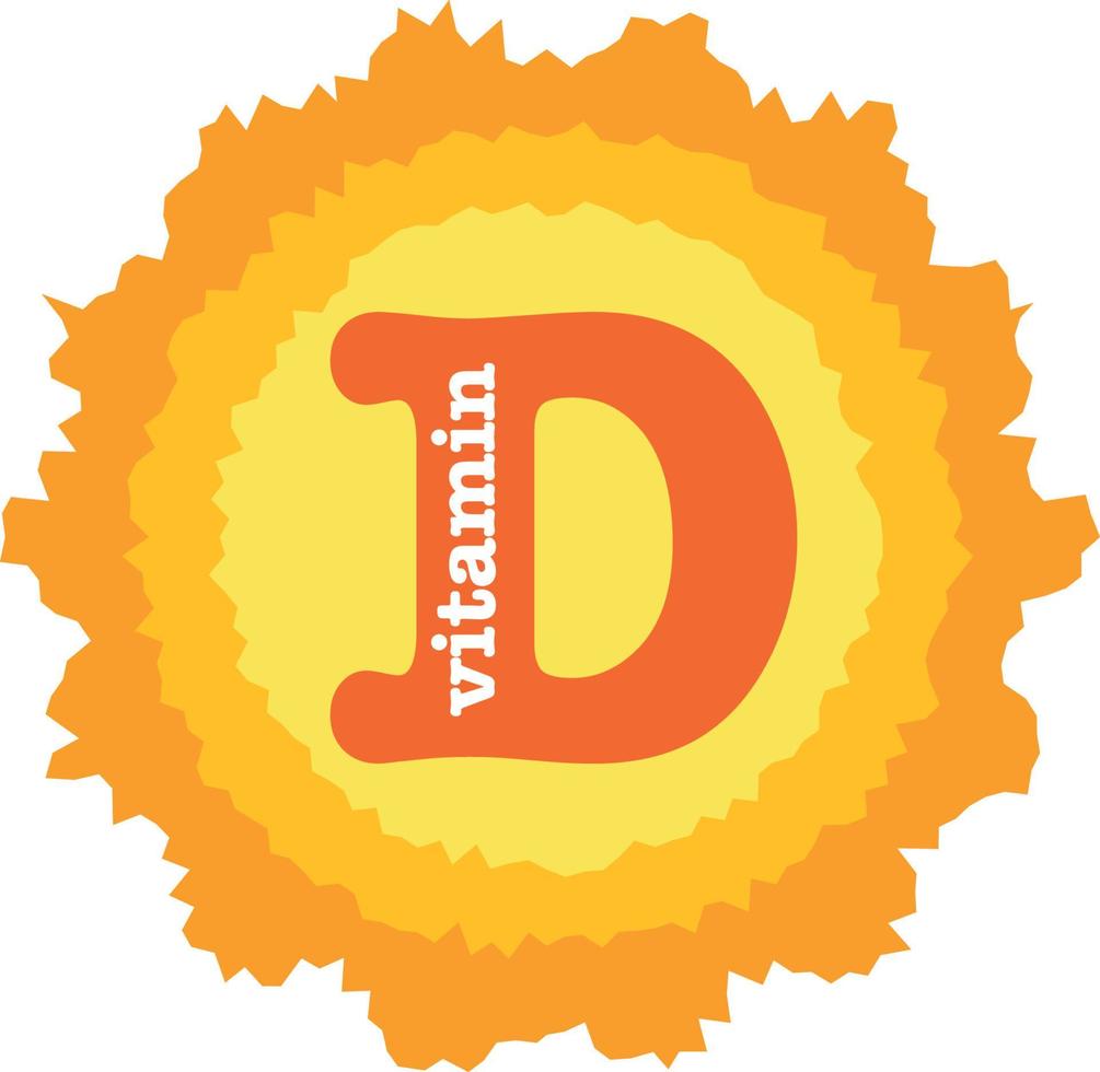 Vitamin-D-Sonnensymbol-Logo-Sammlungssatz, Körpercholecalciferol. goldener Tropfen Vitaminkomplex Tropfen. medizinisch für Heidevektorillustration vektor