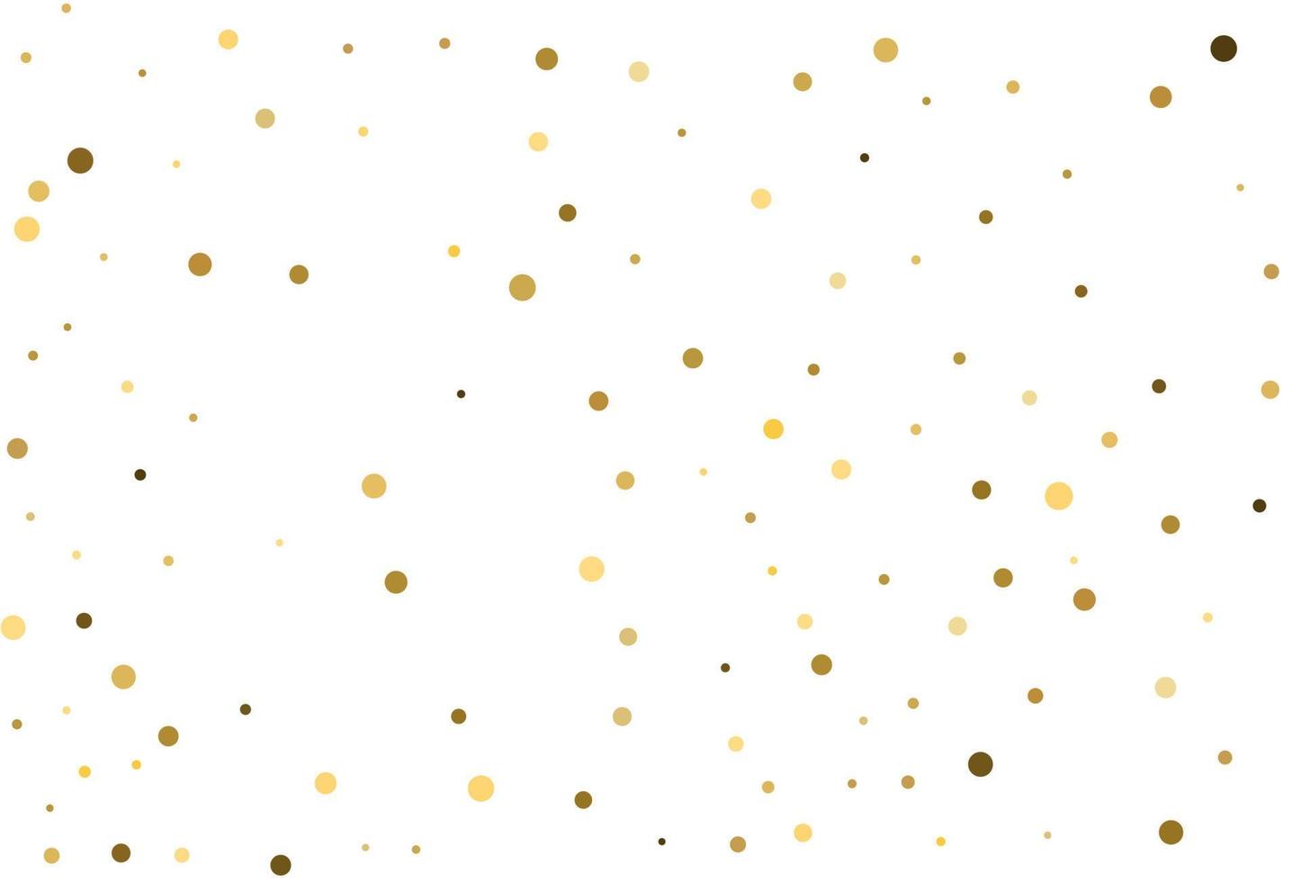 Weihnachtshintergrund mit goldenem Tupfenkonfetti. vektor
