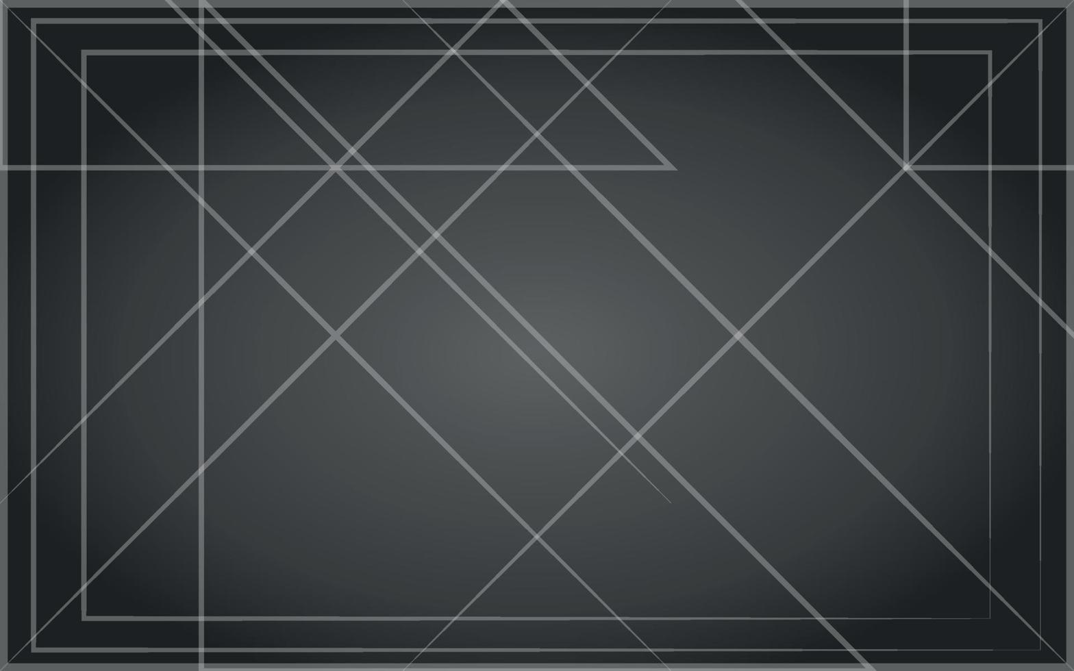abstraktes nahtloses geometrisches Muster mit weißen Linien, schwarzem und grauem, breitem Hintergrund vektor