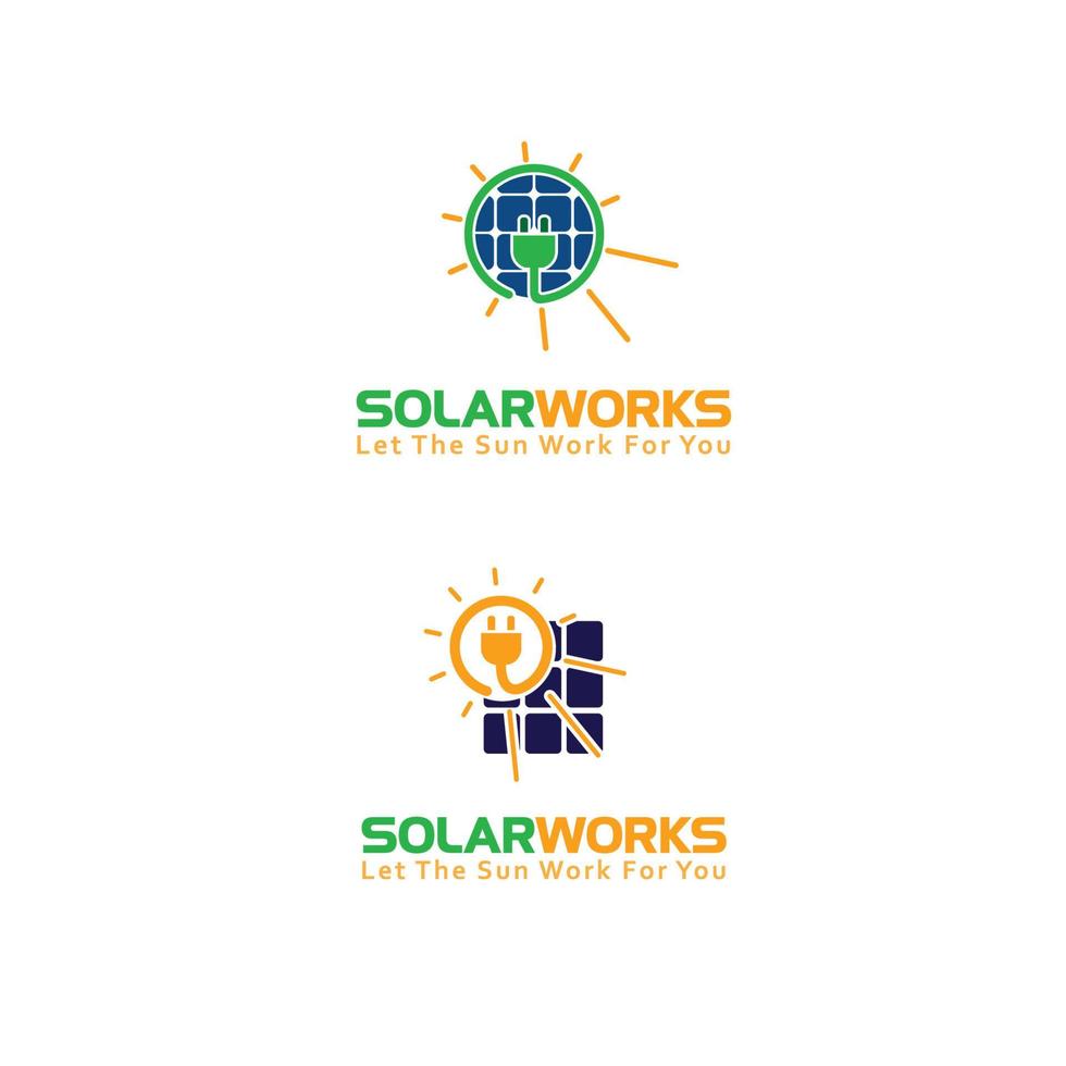 solar logotyp design vektor