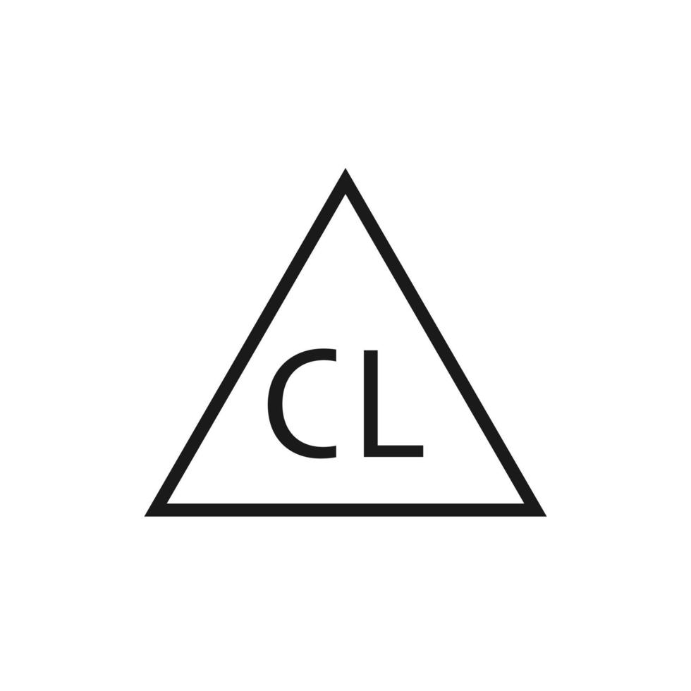 Chlorbleiche-Symbol, Vektor-Illustration, flaches Design vektor