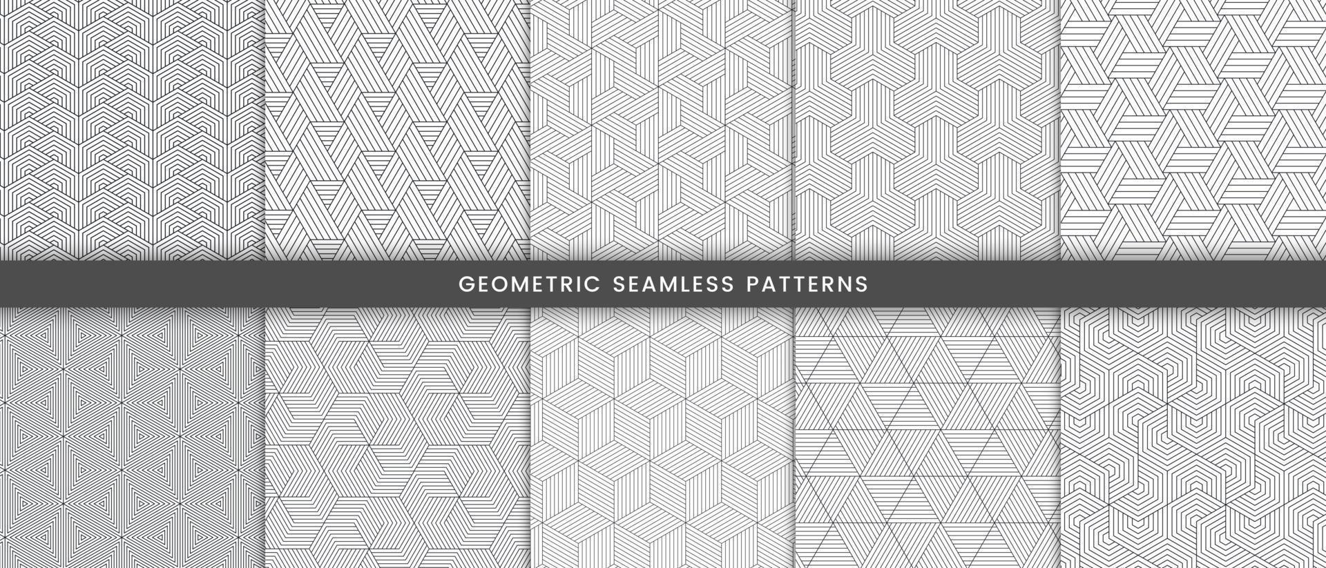 geometrisches Muster mit Streifenlinien polygonale Form vektor