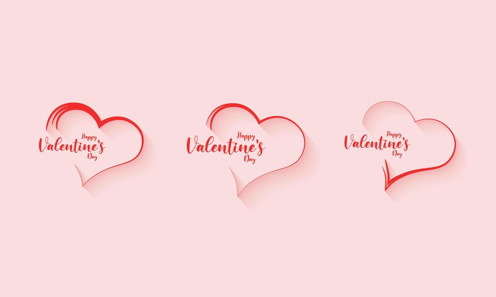 Valentinstag wünscht Kunst Teil sechs vektor