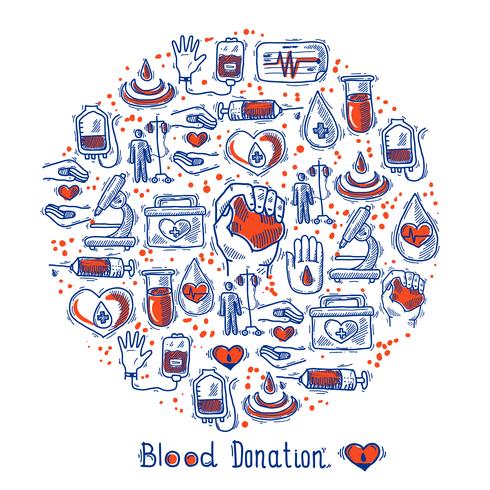 Donor Icons Kreis vektor