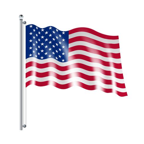 Amerikanska flaggillustrationen vektor