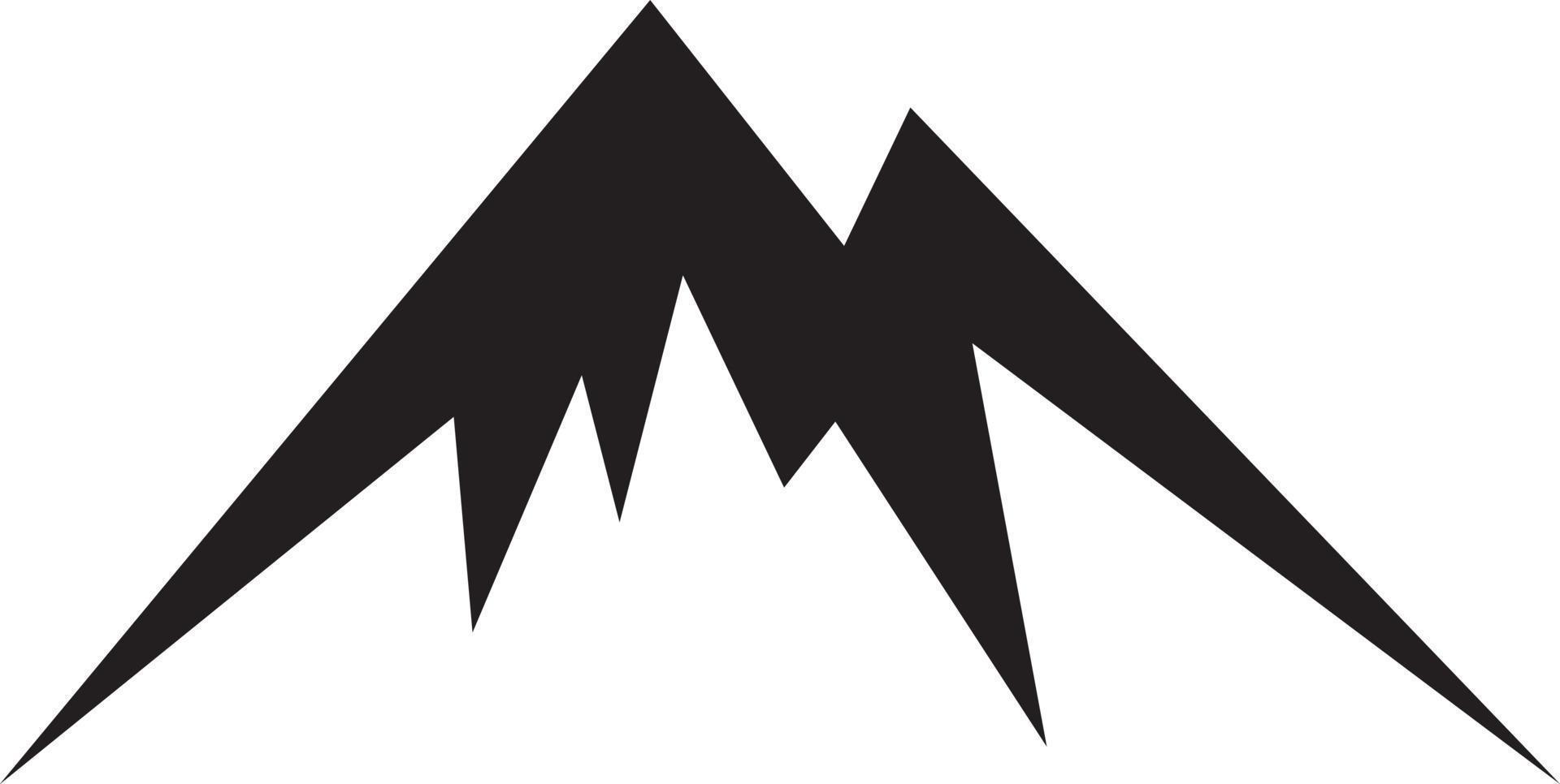 Berge einfaches Symbol vektor