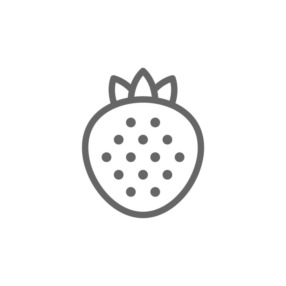 enkel frukt ikon på vit bakgrund vektor