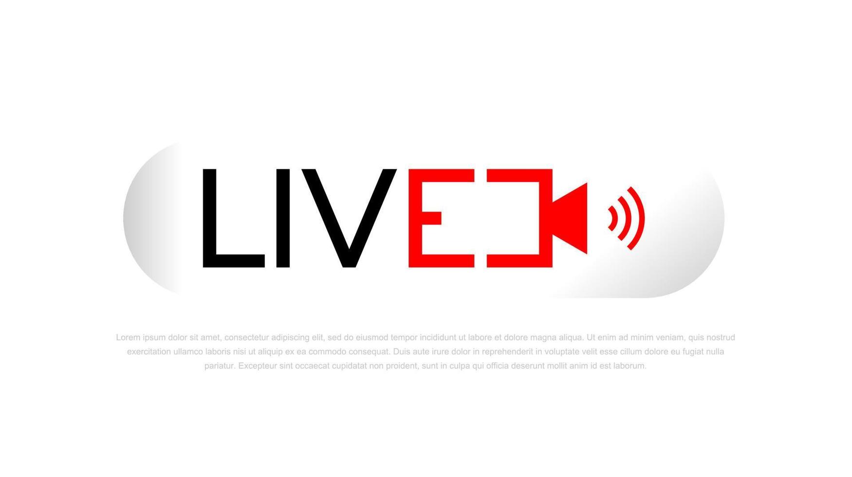 Live-Streaming moderner Logo-Vektor für Multimedia vektor