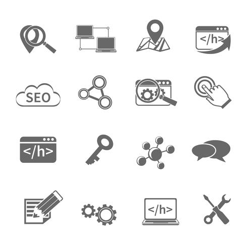 SEO Marketing Icons Set vektor