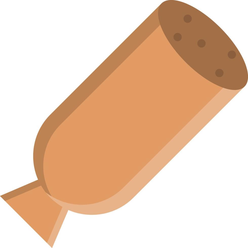 Hotdog-flaches Symbol vektor