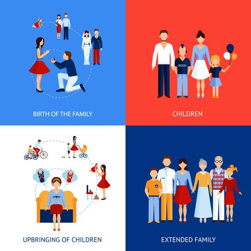 Familien-Design-Konzept vektor