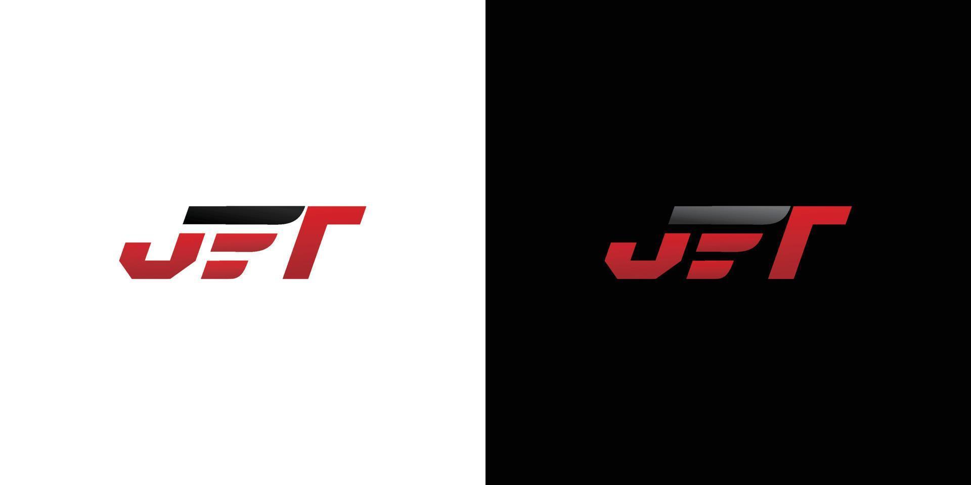 modern och futuristisk jet-logotypdesign vektor