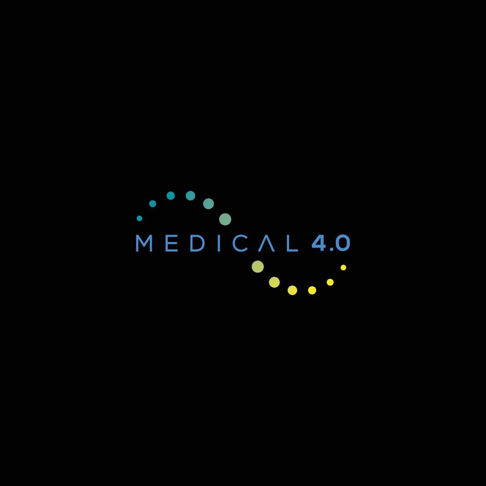 modern och elegant medicinsk logotypdesign vektor