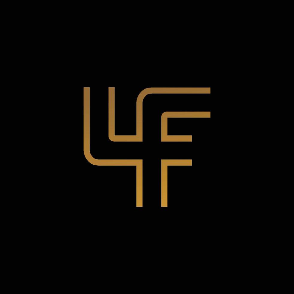 modern och elegant 4f-logotypdesign vektor