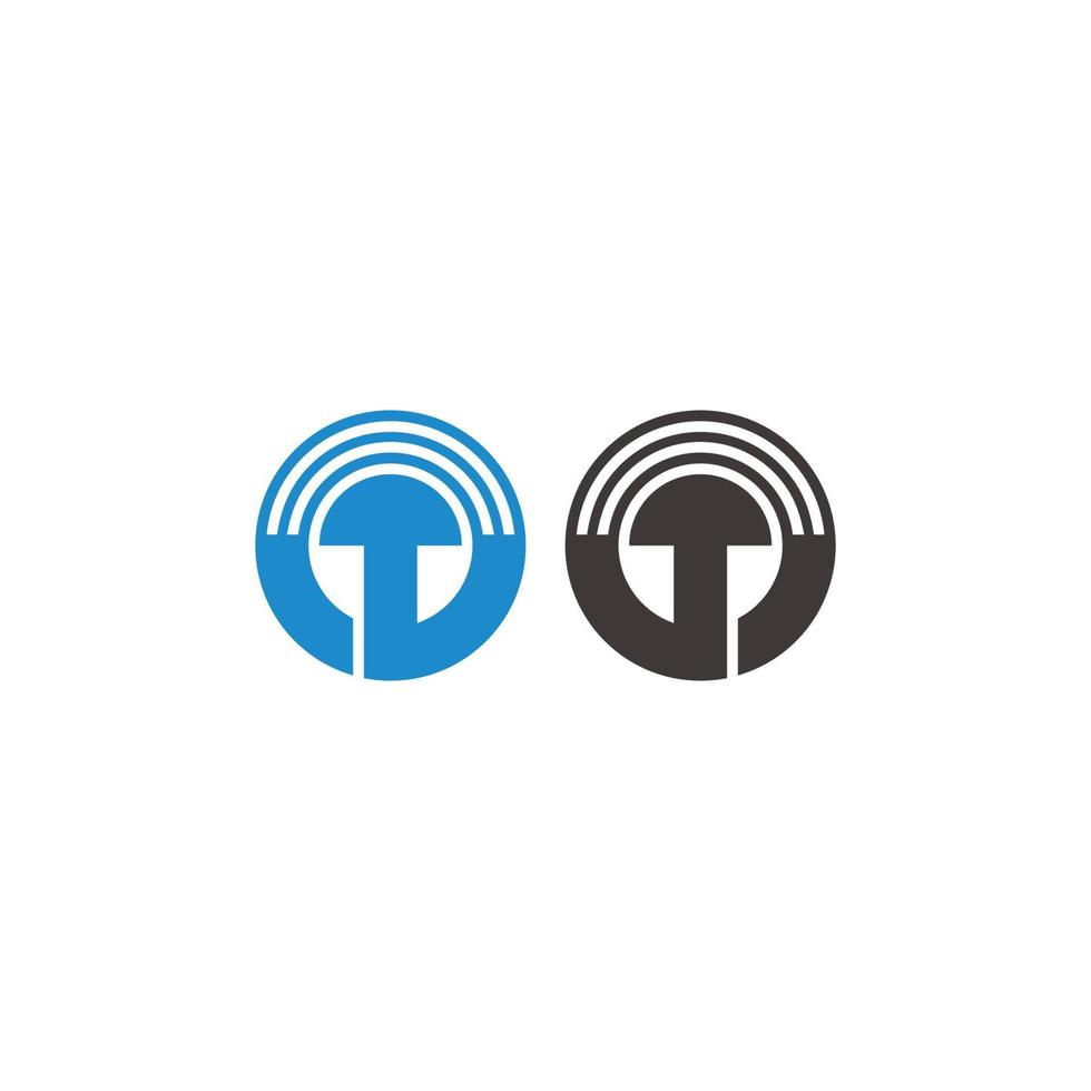 radiosignal ränder geometrisk cirkel symbol logotyp vektor