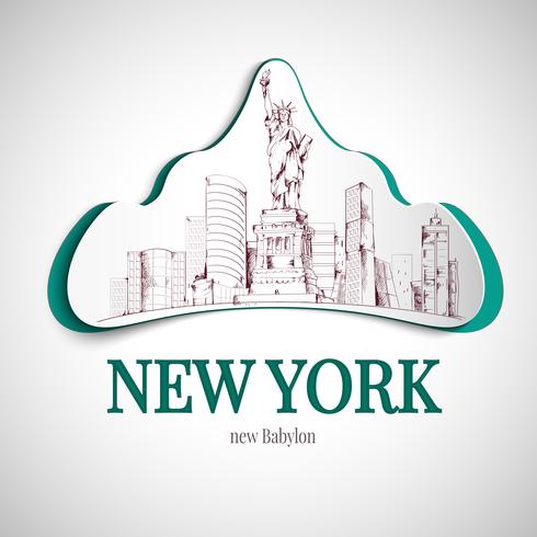 New York City emblem vektor