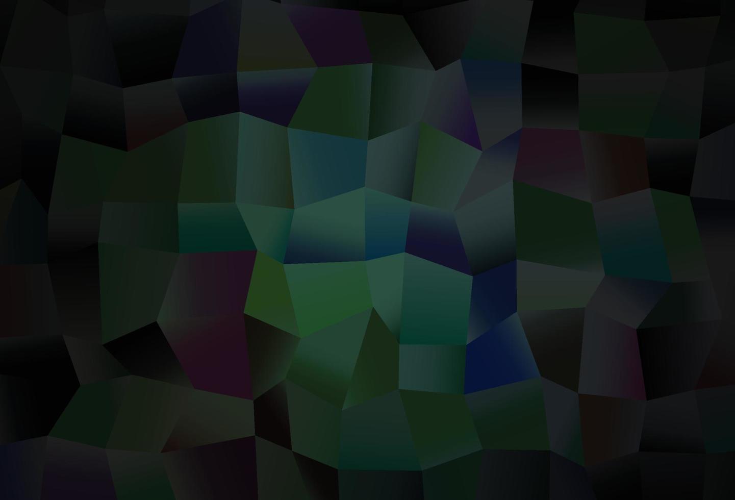 dunkelblaue Vektorabdeckung mit polygonalem Stil. vektor