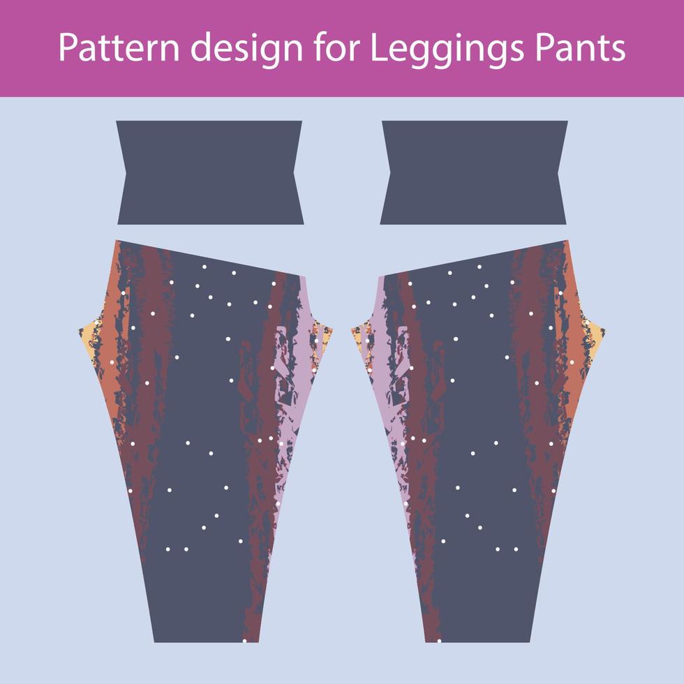 abstraktes Musterdesign für Damenleggings Hosen Fitnessmode vektor