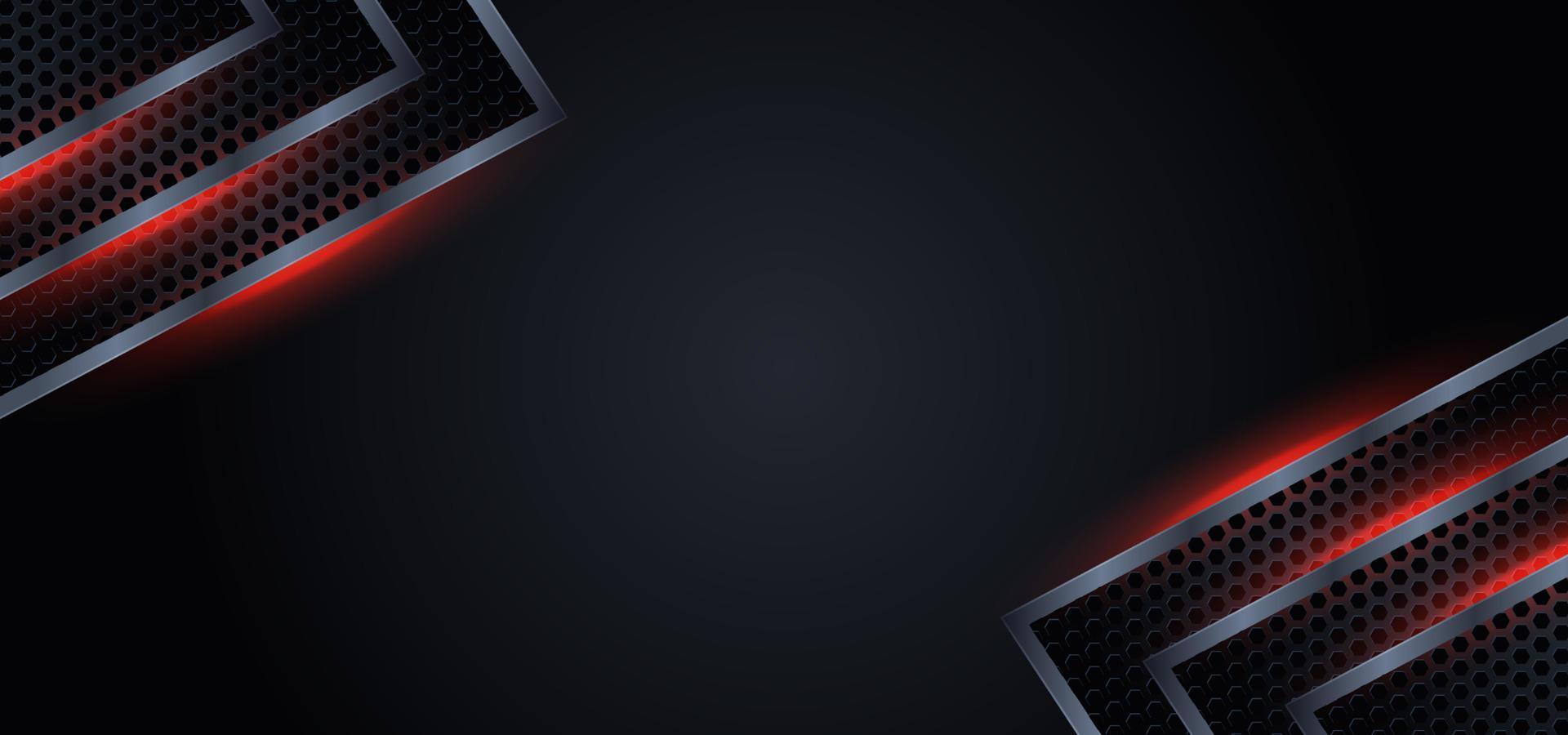 rött ljus kolfiber bakgrund för gamer vektor