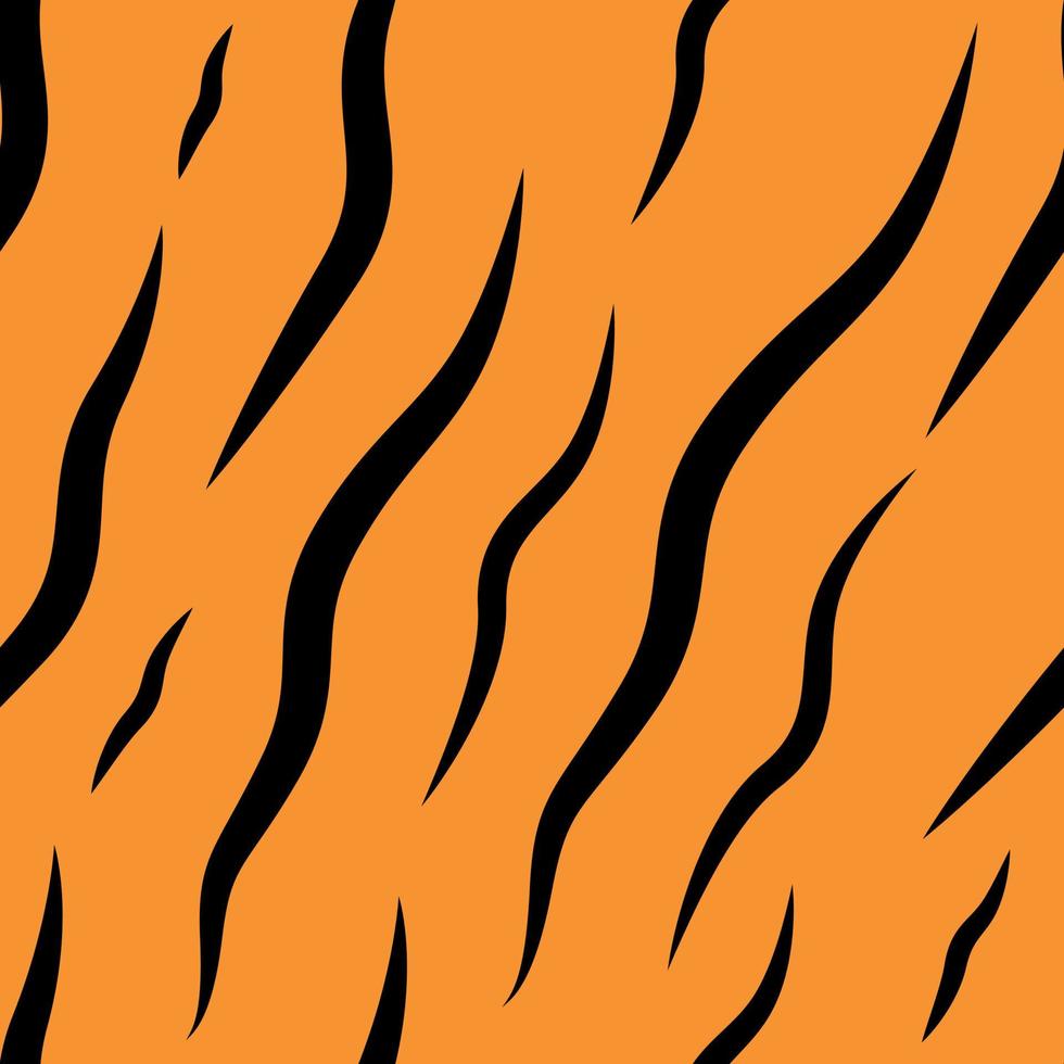 einfaches nahtloses Muster des Tigers. Tigerstreifen, Hauttiere. für Textil, Cover, Banner, Poster, Druck. Vektor-Illustration. vektor