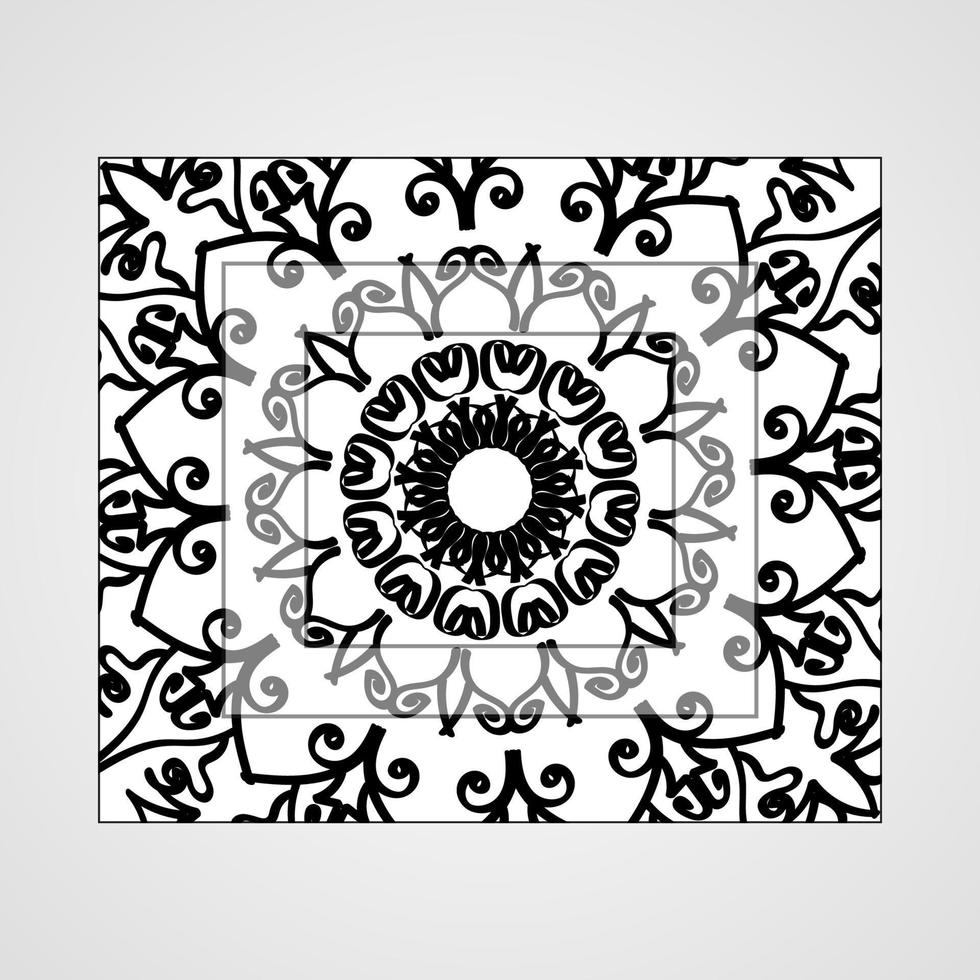 Mandala Vektorelement Runde Ornament Dekoration vektor
