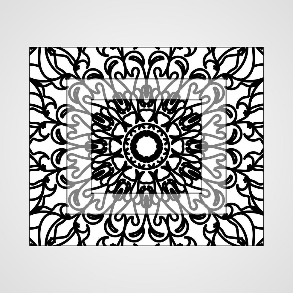 Mandala Vektorelement Runde Ornament Dekoration vektor