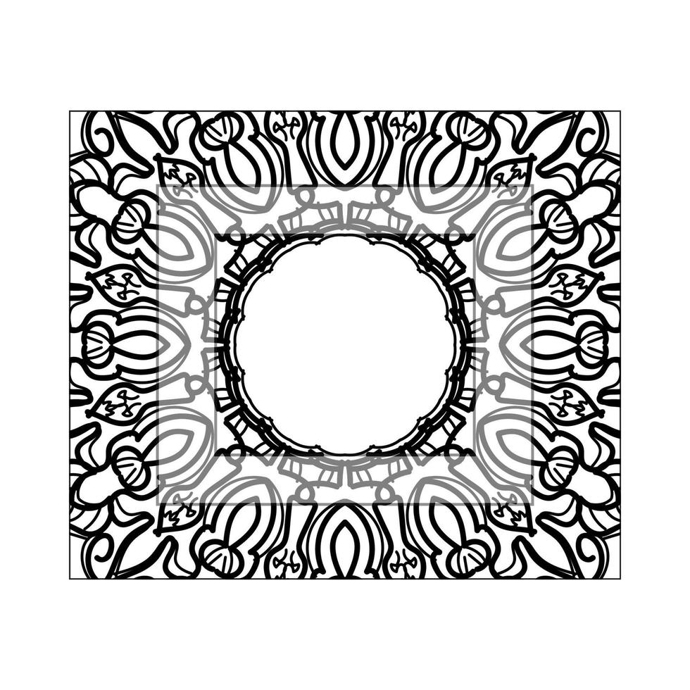 dekorativa koncept abstrakt mandala illustration vektor