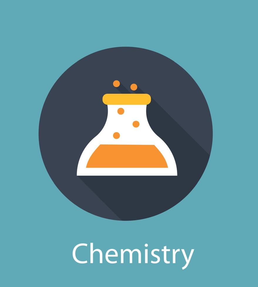 Chemie flaches Konzept Symbol Vektor-illustration vektor